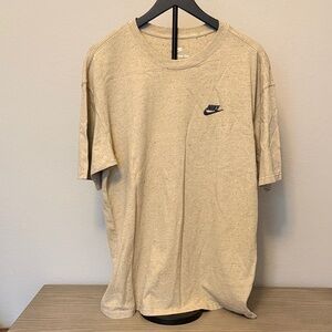 Nike Men's Beige Short Sleeve Tee